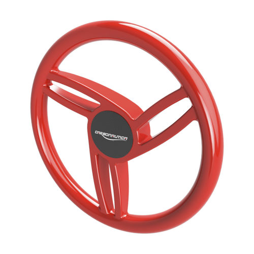 Volante para barco a motor em fibra de carbono - JOY - CARBONAUTICA - de regata / preto / vermelho