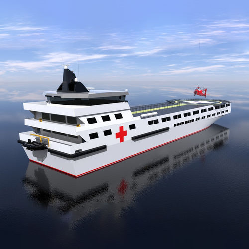 Navio-hospital - 5000 HRB - ARESA SHIPYARD - em PRFV / em aço
