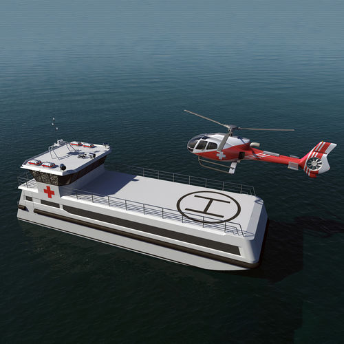 Navio-hospital - 3000 HRB - ARESA SHIPYARD - em PRFV / em alumínio