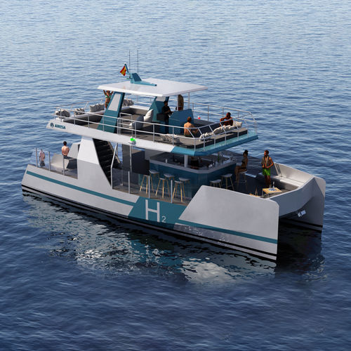 Barco profissional barco de passageiros - 1500 H2 CATA - ARESA SHIPYARD - catamarã / elétrico / em PRFV