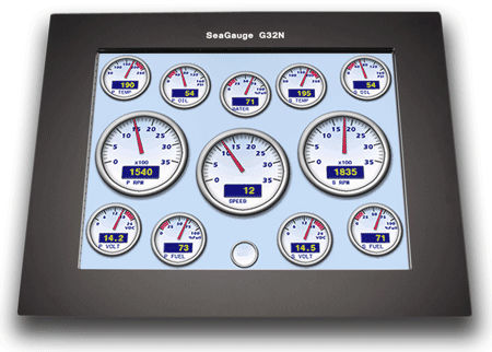 Display para navio - G32N 12.1"  - Chetco Digital Marine - multifuncional / LCD / com tela sensível ao toque