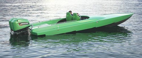 Lancha de proa aberta com motor de popa - 28 Race  - Albatro International Srl - bimotor / com console dupla / esportiva