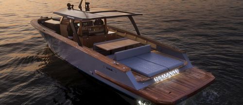 Lancha Express Cruiser com motor de centro - NAMASTE® - DUBOURDIEU - bimotor / open / com console central