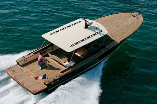 Lancha Express Cruiser com motor de centro - PICNIC CABIN® - DUBOURDIEU - a diesel / bimotor / com hard-top