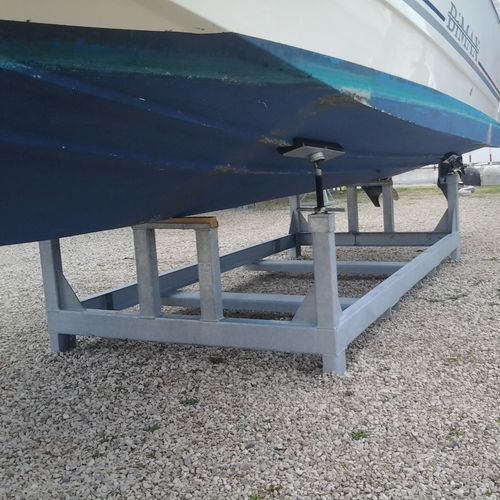 Berço de apoio para barco a motor - SE Sella per barca a motore Ton. 5 - Naval Tecno Sud - ajustável / de 4 pontos de apoio / fixo