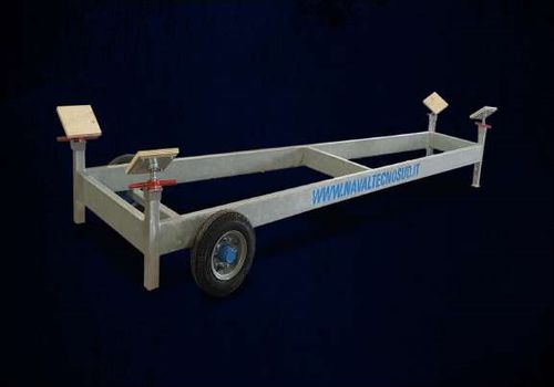Carreta de movimentação - Car-m  - Naval Tecno Sud - para barco / para barco de vela ligeira / com 1 eixo