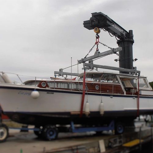 Balancim travessa univiga para barco - H-Bar - Naval Tecno Sud