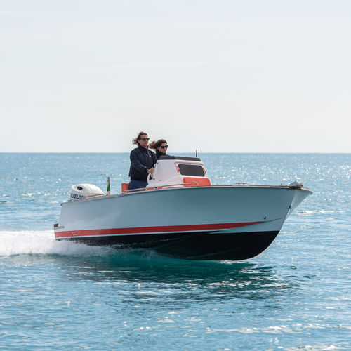 Lancha de console central com motor de popa - MB21 Levriero - PHIEQUIPE - para pesca / máx. 6 pessoas / máx. 7 pessoas