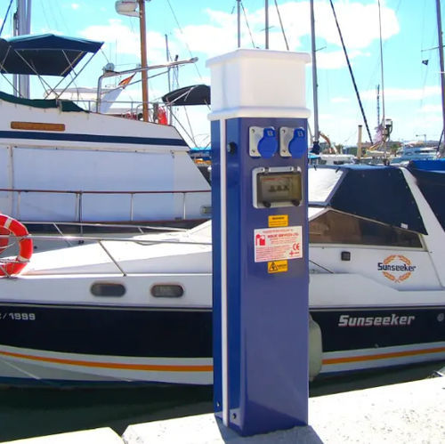 Torre de distribuição de água - Classic - Lindley Marinas - de distribuição elétrica / de iluminação / para píer