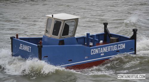 Barco profissional minirrebocador - ContainerTug 600S - ContainerTug B.V. - em alumínio