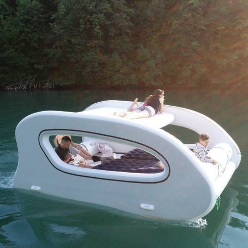 Lancha de console central multicasco - 450 - Hovercraft d.o.o. - com motor de popa / eletrossolar / com console lateral