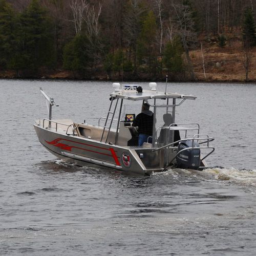 Barco profissional barco salva-vidas - 20’ - Stanley Aluminum Boats - barco de desembarque / com motor de popa