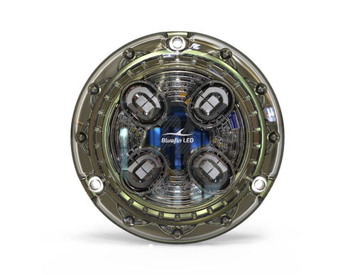 Iluminação subaquática para barco - Piranha P4 X Hi Power - BluefinLed - para iate / de LED / para montagem em superfície