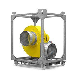 Ventilador para estaleiro naval - TFV 600 - TROTEC GmbH - para grandes volumes de ar / centrífugo / axial