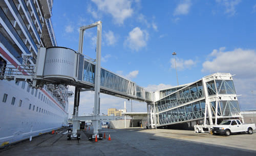 Passarela de embarque para terminal - KRONUS - ADELTE - telescópica / motorizada / leve