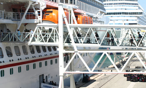 Passarela de embarque para navio de cruzeiro - PEGASUS - ADELTE - para ferry / para terminal / telescópica
