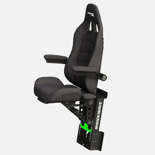 Assento de piloto - SW-S2-1202-BM  - Shockwave Seats - para barco profissional / para barco offshore / com apoio de braços