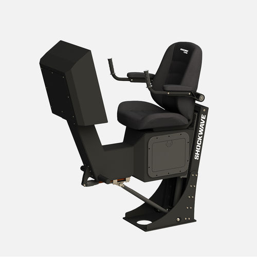 Assento de piloto - SW-S4-6404 - Shockwave Seats - para barco / para barco profissional / com apoio de braços