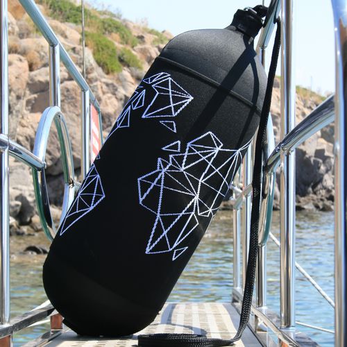 Bóia do pára-choque para barco - FENDERTEX - cilíndrica / personalizada