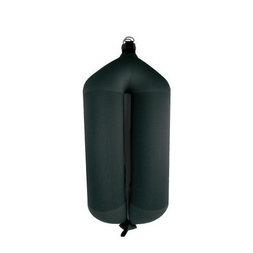 Defensa para barco - T73 - FENDERTEX - tubular / preta / azul