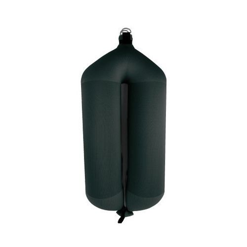 Defensa para barco - T145 - FENDERTEX - tubular / preta / azul