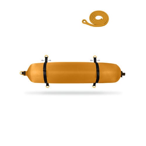 Defensa para barco - C series - FENDERTEX - para píer / cilíndrica / preta