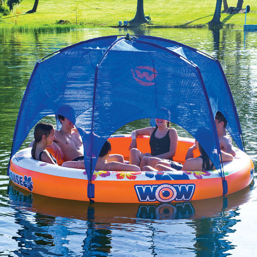 Equipamento de diversão aquática ilha - SCREENHOUSE - WOW World of Watersports - para centro náutico de lazer / inflável / flutuante