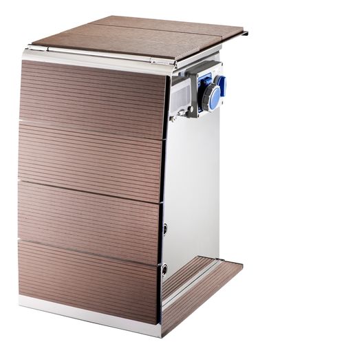 Torre de distribuição elétrica - SMART POWER  - Leonardo S.r.l. - de informação / de distribuição de água / com iluminação embutida