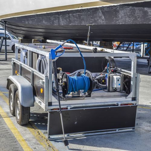 Estação móvel de lavagem para barco - Fairing station - AZURETREND | ECOTANK | EMERGENSEA | MONAWA - para iate / para navio
