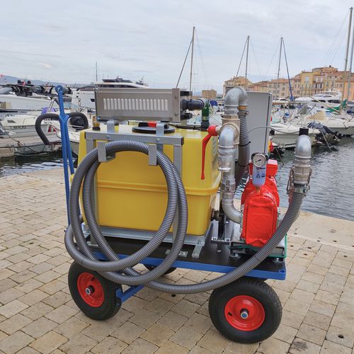 Sistema de sucção de esgoto móvel - Eco-pump - AZURETREND | ECOTANK | EMERGENSEA | MONAWA - para marina / para barco / para estaleiro naval