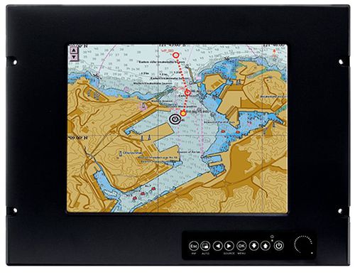 Monitor para navio - MCD-101 - Captec Ltd - multifuncional / 10" / com tela sensível ao toque