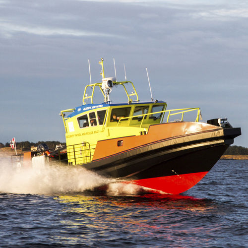 Barco profissional barco-patrulha - ALUSAFE 1600 - Maritime Partner AS - barco de busca e salvamento / com motor de centro hidrojato / em alumínio