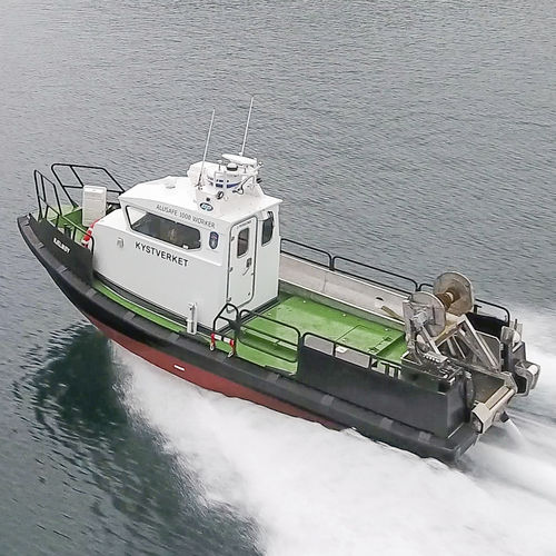 Barco profissional barco de trabalho - ALUSAFE 1000 WORK - Maritime Partner AS - com motor de centro hidrojato / em alumínio / semirrígido