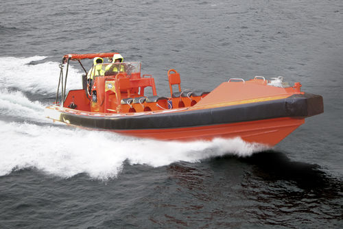 Barco profissional barco salva-vidas - ALUSAFE 900 MK II - Maritime Partner AS - com motor de centro hidrojato / em alumínio