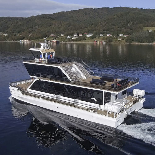 Barco profissional barco de passageiros - ALUSAFE CAT 24 Hybrid - Maritime Partner AS - catamarã / híbrido diesel-elétrico / em alumínio