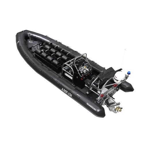 Barco profissional barco auxiliar para mergulho - TX-860 IB - Vanguard International - com motor de centro / a diesel / barco inflável semirrígido