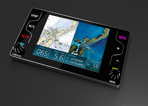 Rádio náutico - CHARTCOM PREMIERE™ - Aveo Engineering - portátil / VHF / com GPS integrado
