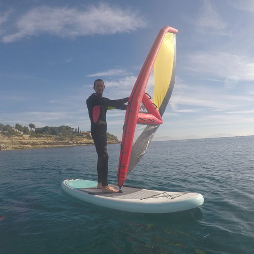 Prancha de SUP inflável - AIRWIND - TIKI FACTORY - de windsurf / para ioga / para adulto