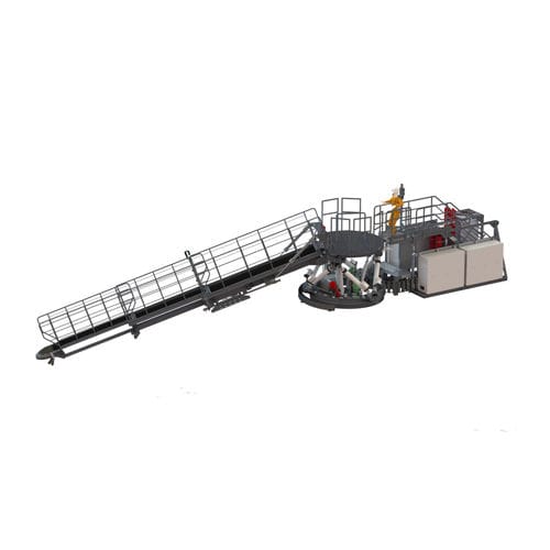 Passarela para navio de apoio offshore - L-Type - Ampelmann - telescópica / com compensação de movimento / hidráulica