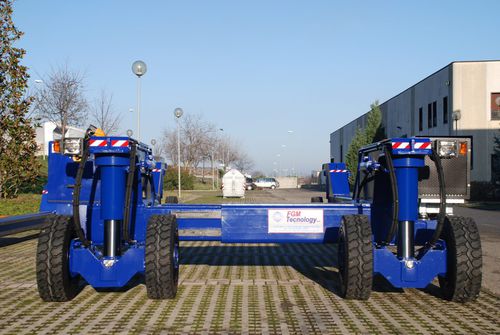 Carreta de movimentação - Extendable - fgm tecnology - para barco / controlada remotamente / hidráulica