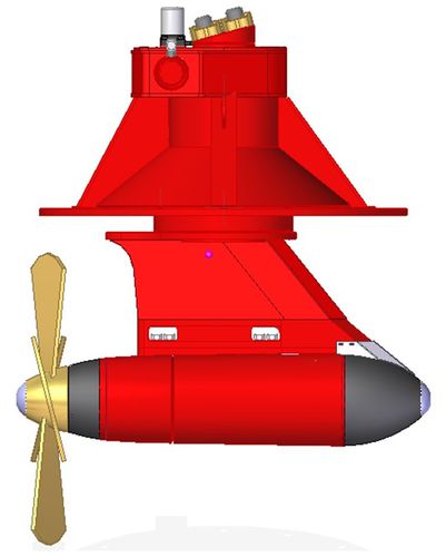 Propulsor leme - 4200LD - DWG Trading - externo / para barco / hidráulico