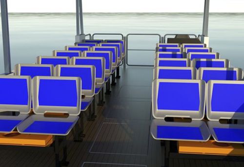 Barco profissional barco de passageiros - PRO 9.0 Passengers - SUN CONCEPT - com motor de popa / elétrico a energia solar / de fibra de vidro