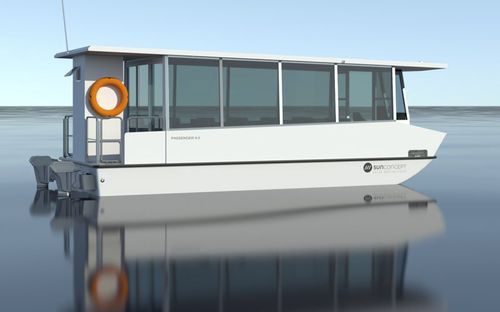 Barco profissional barco de passageiros - RO 9.0 CABINED - SUN CONCEPT - com motor de popa / elétrico / de fibra de vidro