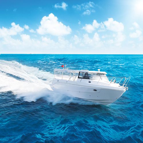 Barco profissional barco de turismo - 35XL - MERCAN YACHTING - barco auxiliar para mergulho / com motor de centro