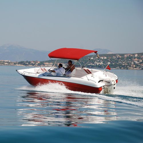 Lancha de proa aberta com motor de popa - 21 - MERCAN YACHTING - com console dupla / bowrider / open