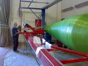 Máquina de produção de boias de sinalização - 6m - Uniworkboats SIA