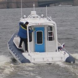 Barco profissional barco-patrulha - Artic 850 - Uniworkboats SIA - barco de busca e salvamento / barco de trabalho / com motor de centro