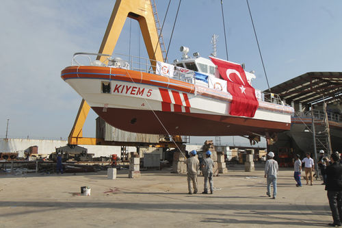 Barco profissional barco de busca e salvamento - KIYEM 6 - Ozata Shipyard - com motor de centro / em alumínio