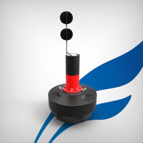 Boia de balizamento - FLC1500-ISODANGER - FullOceans - perigo isolado / em polietileno / com refletor radar