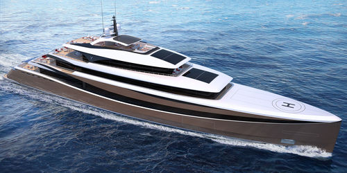 Megaiate de cruzeiro - FRYNE - Kabe Yachts - com casa de leme elevada / com heliporto